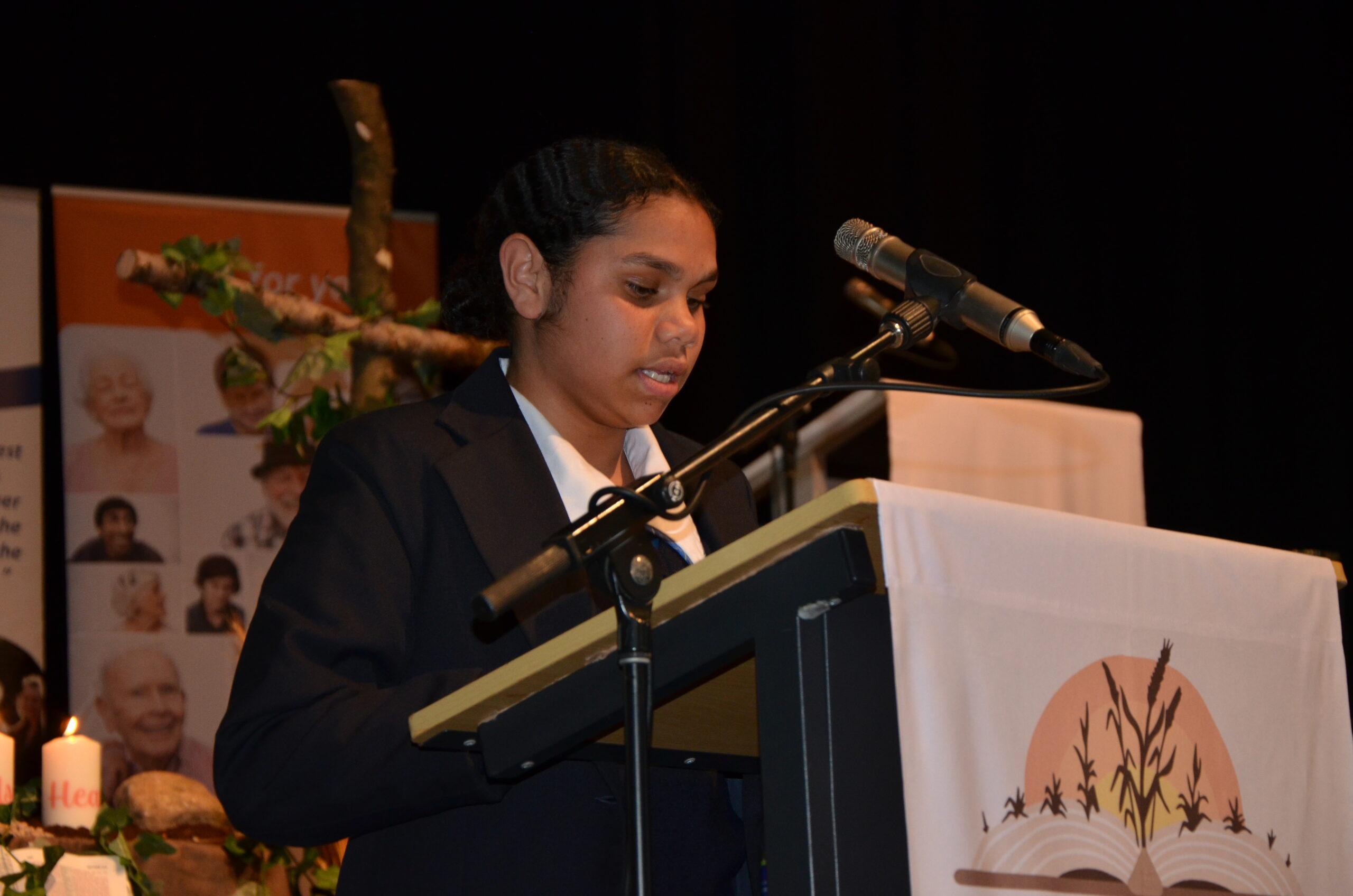 Welcome and welcome to country Synod gathered on Friday evening with a welcome, and Welcome to Country by Concordia Lutheran College student Jarkara Tapau.