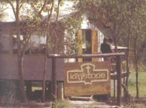 Original Keystone cottage on the bank of the dam at Trinder Park